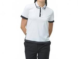 NEW TILLEY boxy polo in white and black